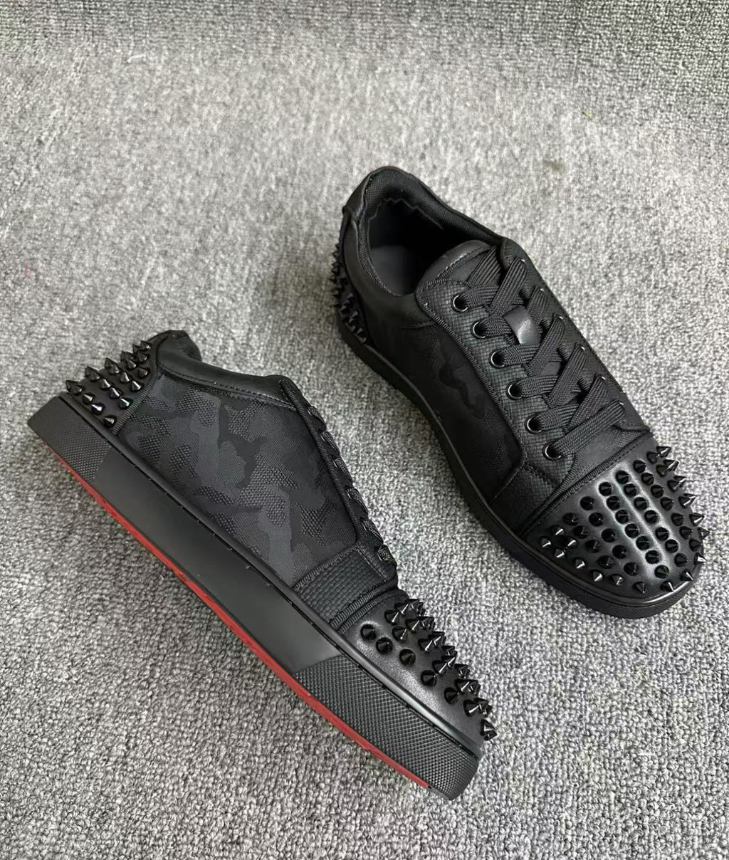 Black Red Bottoms With Design