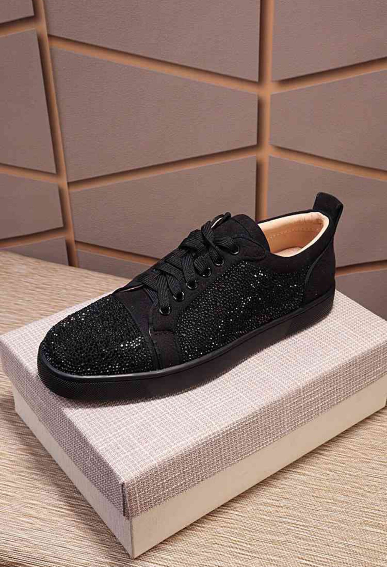 Sparkle Black Red Bottoms