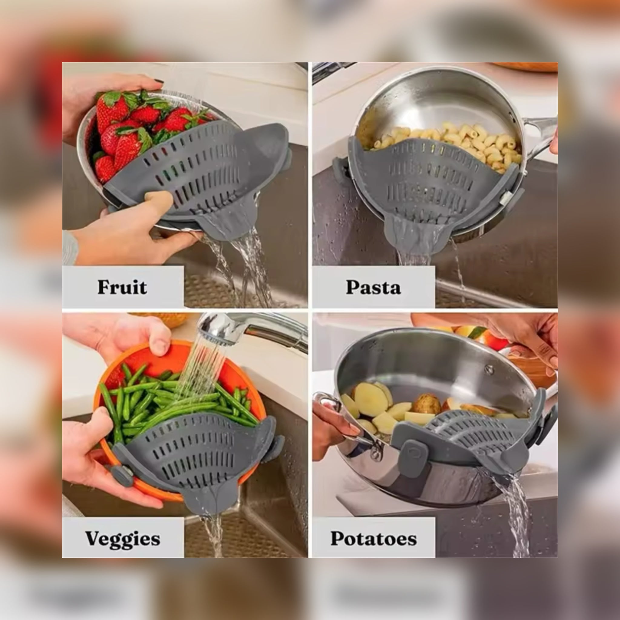 Clip On Pot Strainer